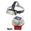 KINSACH Star Source TYPE-C rechargeable plastic 3* white led+3* Yellow LED+cob sensor headlamp Specification image